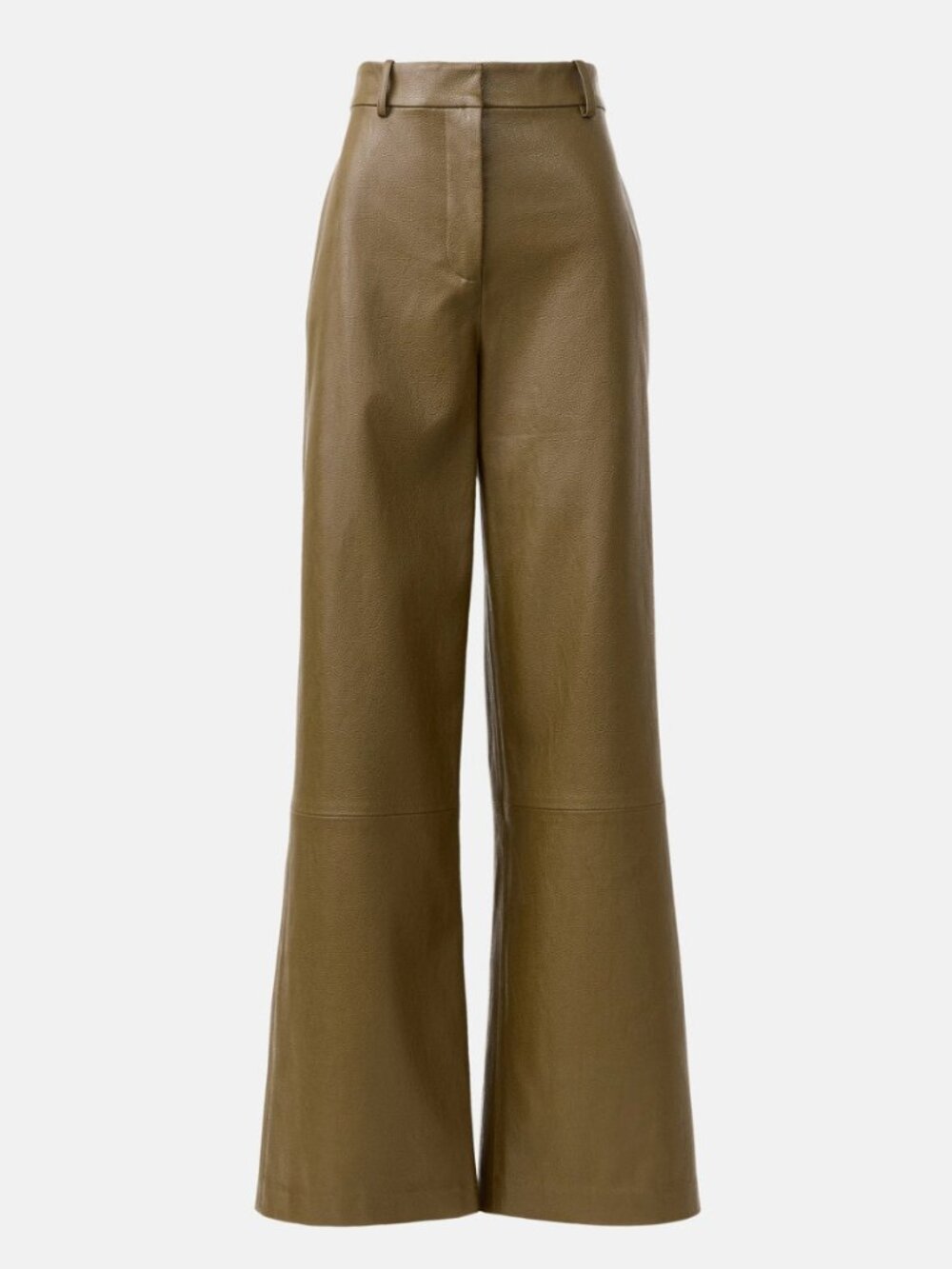 Rosetta Getty x RTR Green Faux Leather Wide Leg Pants
